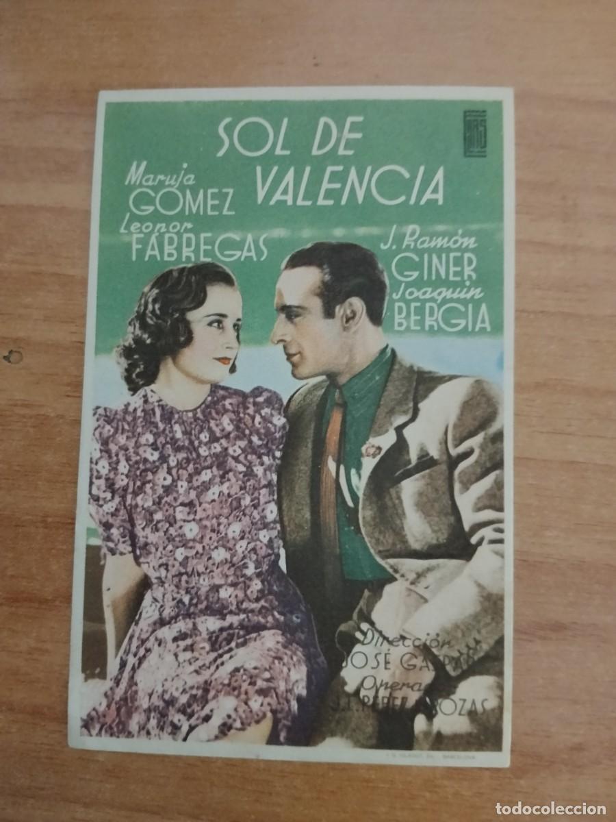 Cine: ROSA -PROGRAMA DE LA PELICULA --`SOL DE VALENCIA