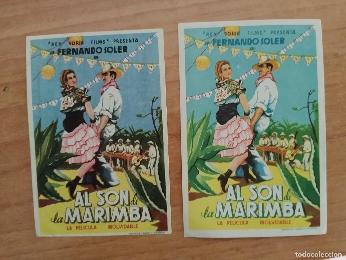 Cine: ROSA -PROGRAMA DE LA PELICULA --`AL SON DE LA MARIMBA