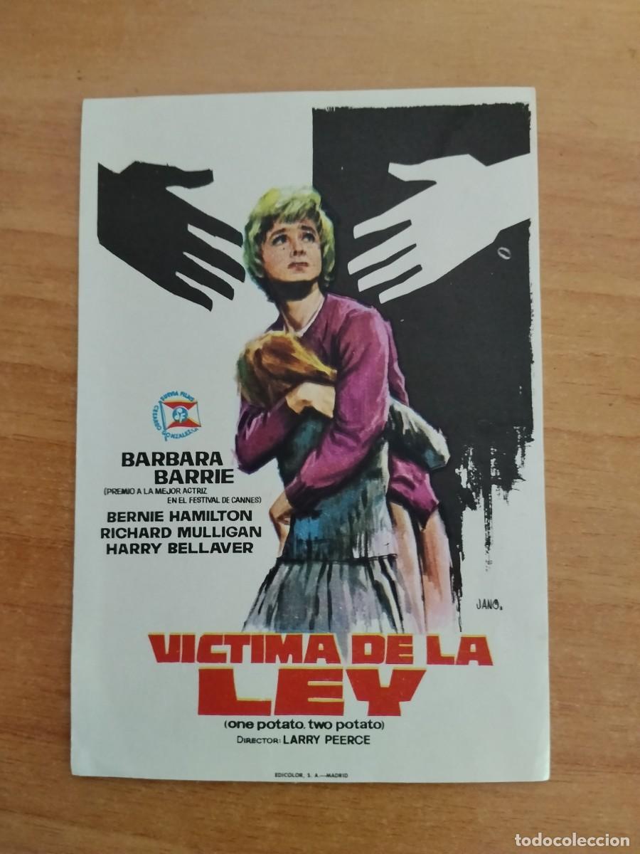 Cine: ROSA -PROGRAMA DE LA PELICULA --`VICTIMA DE LA LEY