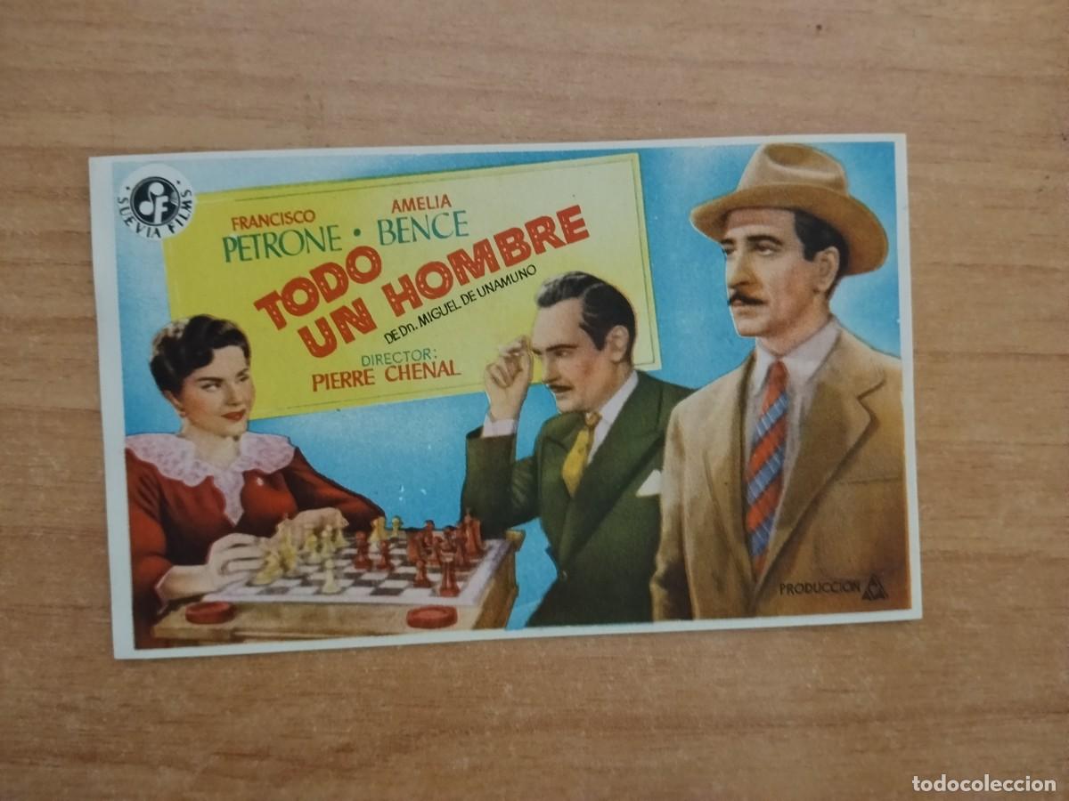 Cine: ROSA -PROGRAMA DE LA PELICULA --`TODO UN HOMBRE