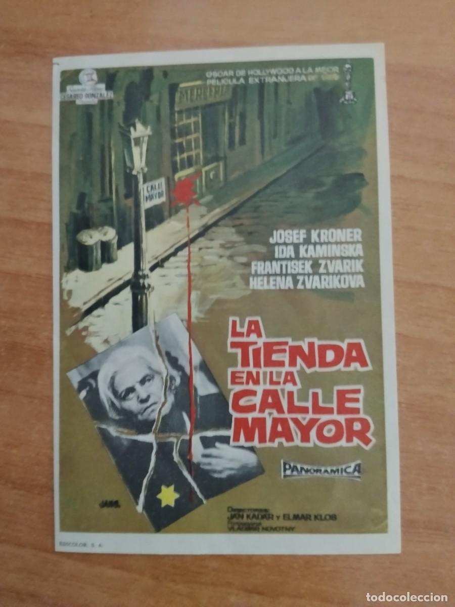 Cine: ROSA -PROGRAMA DE LA PELICULA --`LA TIENDA DE LA CALLE MAYOR
