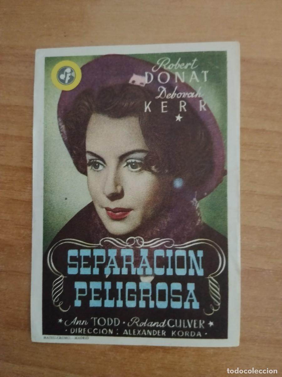 Cine: ROSA -PROGRAMA DE LA PELICULA --`SEPARACION PELIGROSA