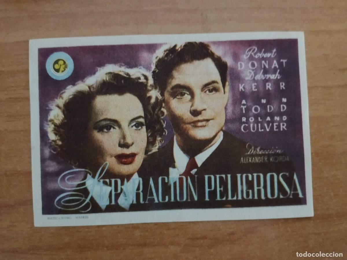 Cine: ROSA -PROGRAMA DE LA PELICULA --`SEPARACION PELIGROSA CT