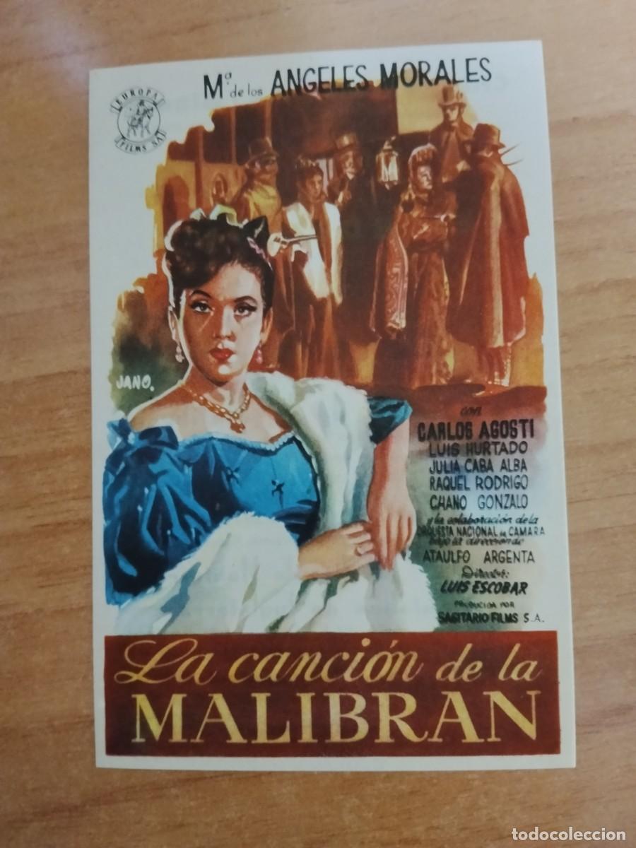 Cine: ROSA -PROGRAMA DE LA PELICULA --`LA CANCION DE LA MALIBRAN CT