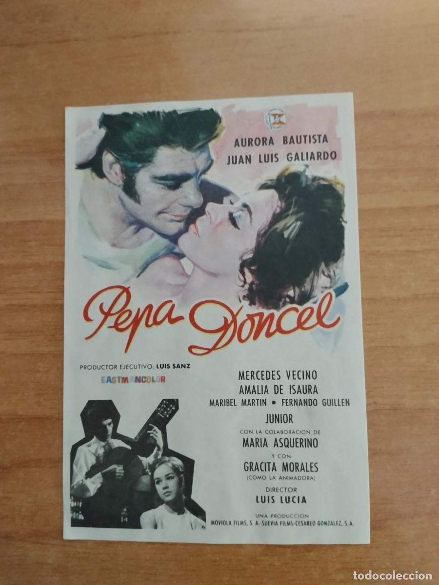 Cine: ROSA -PROGRAMA DE LA PELICULA --`PEPA DONCEL