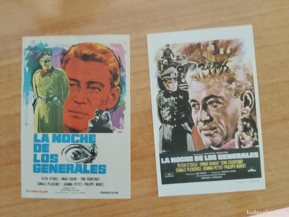 Cine: ROSA -PROGRAMA DE LA PELICULA --`LA NOCHE DE LOS GENERALES