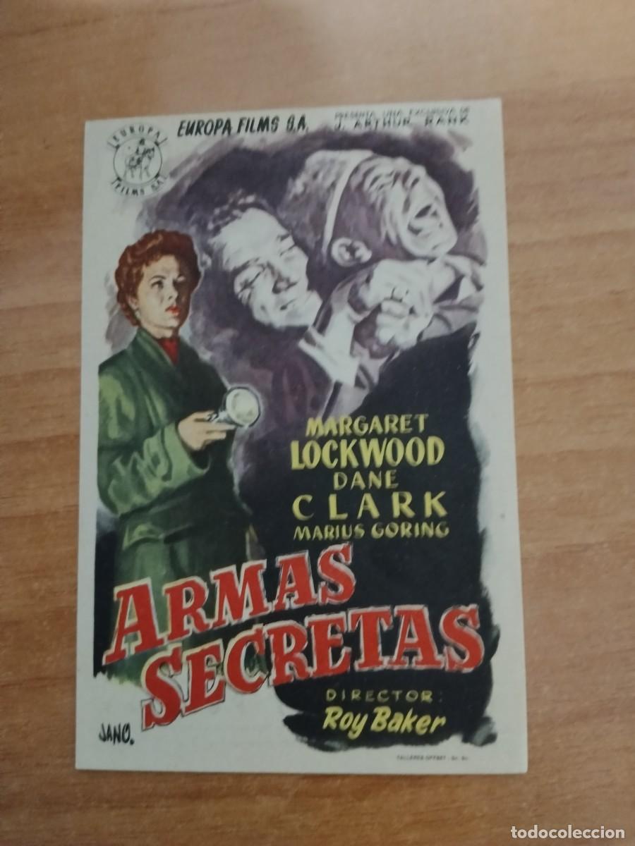 Cine: ROSA -PROGRAMA DE LA PELICULA --`ARMAS SECRETAS CT