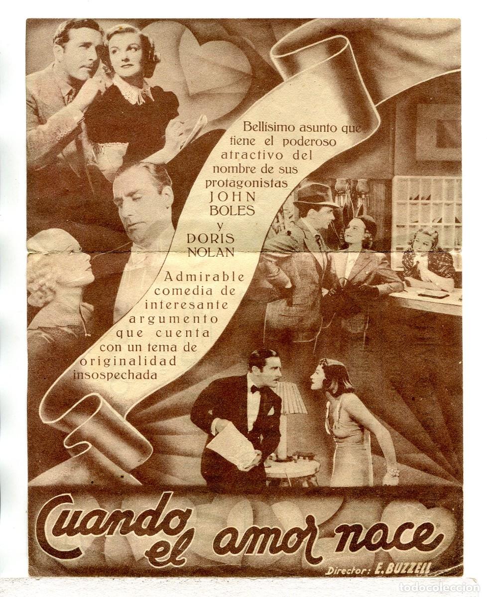 Kino: CUANDO EL AMOR NACE, con John Boles.