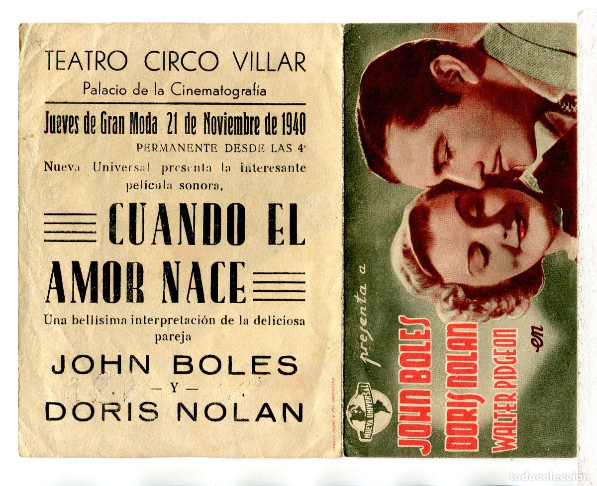 Cine: CUANDO EL AMOR NACE, con John Boles. - Foto 2