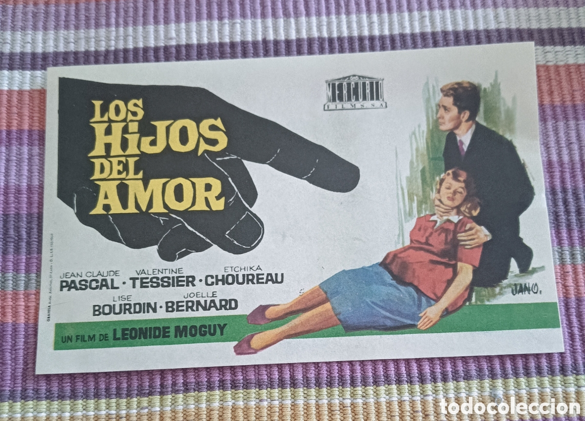 Cine: LOS HIJOS DEL AMOR - SIN PUBLICIDAD - JEAN CLAUDE PASCAL