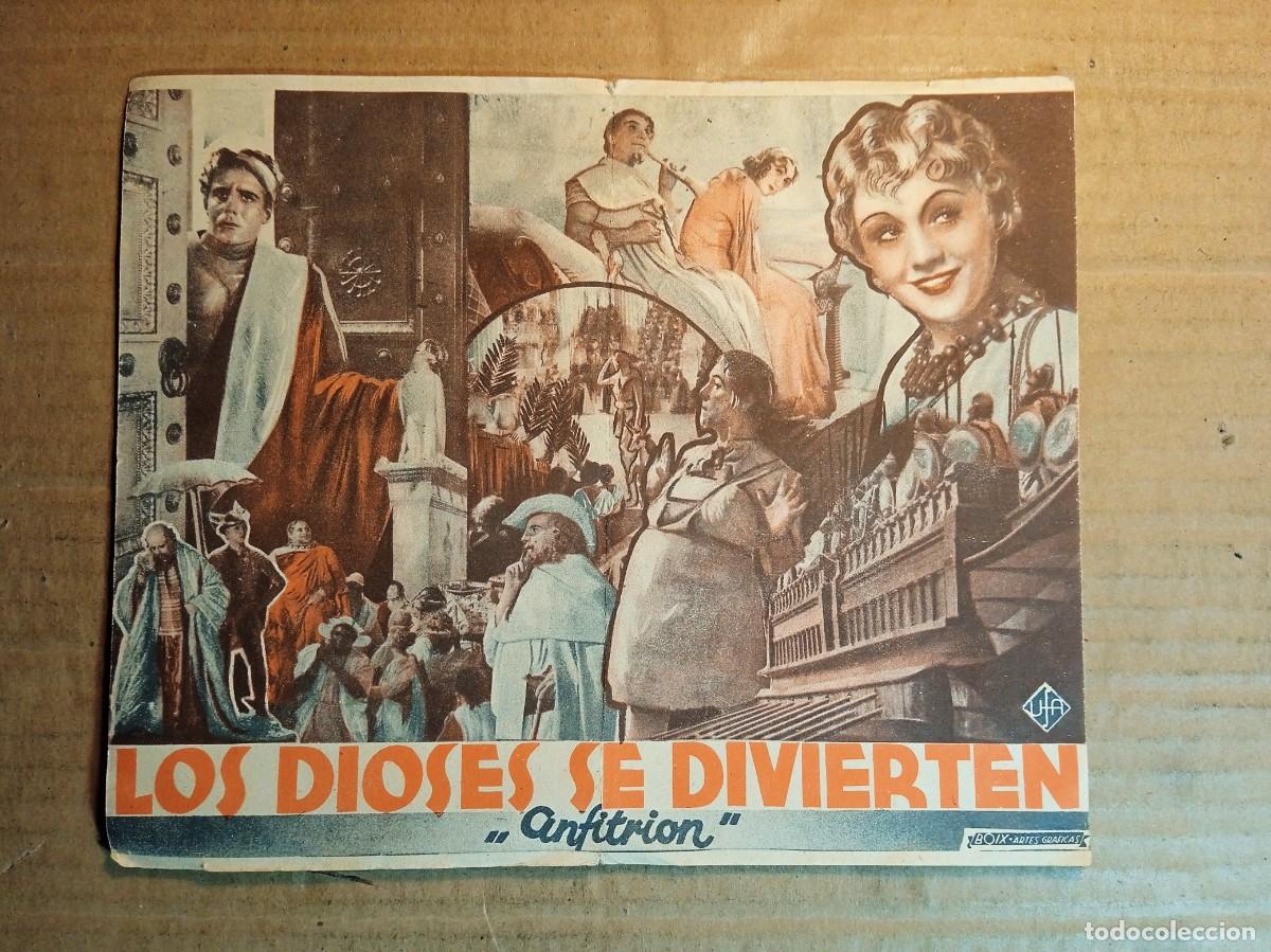 Folhetos de m&atilde;o de filmes antigos de cinema: FOLLETO DE MANO DOBLE DE LA PEL&Iacute;CULA LOS DIOSES SE DIVIERTEN