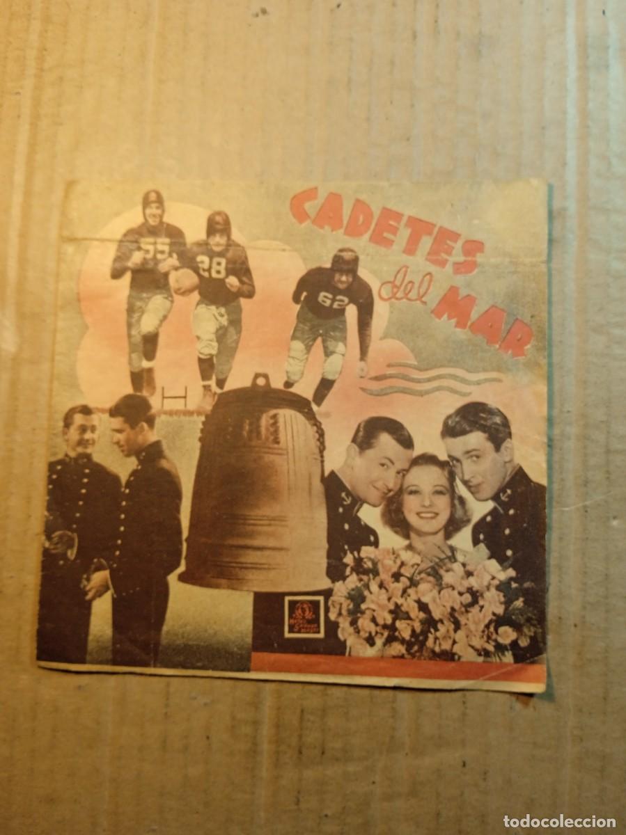 Folhetos de m&atilde;o de filmes antigos de cinema: FOLLETO DE MANO DOBLE DE LA PEL&Iacute;CULA CADETES DEL MAR