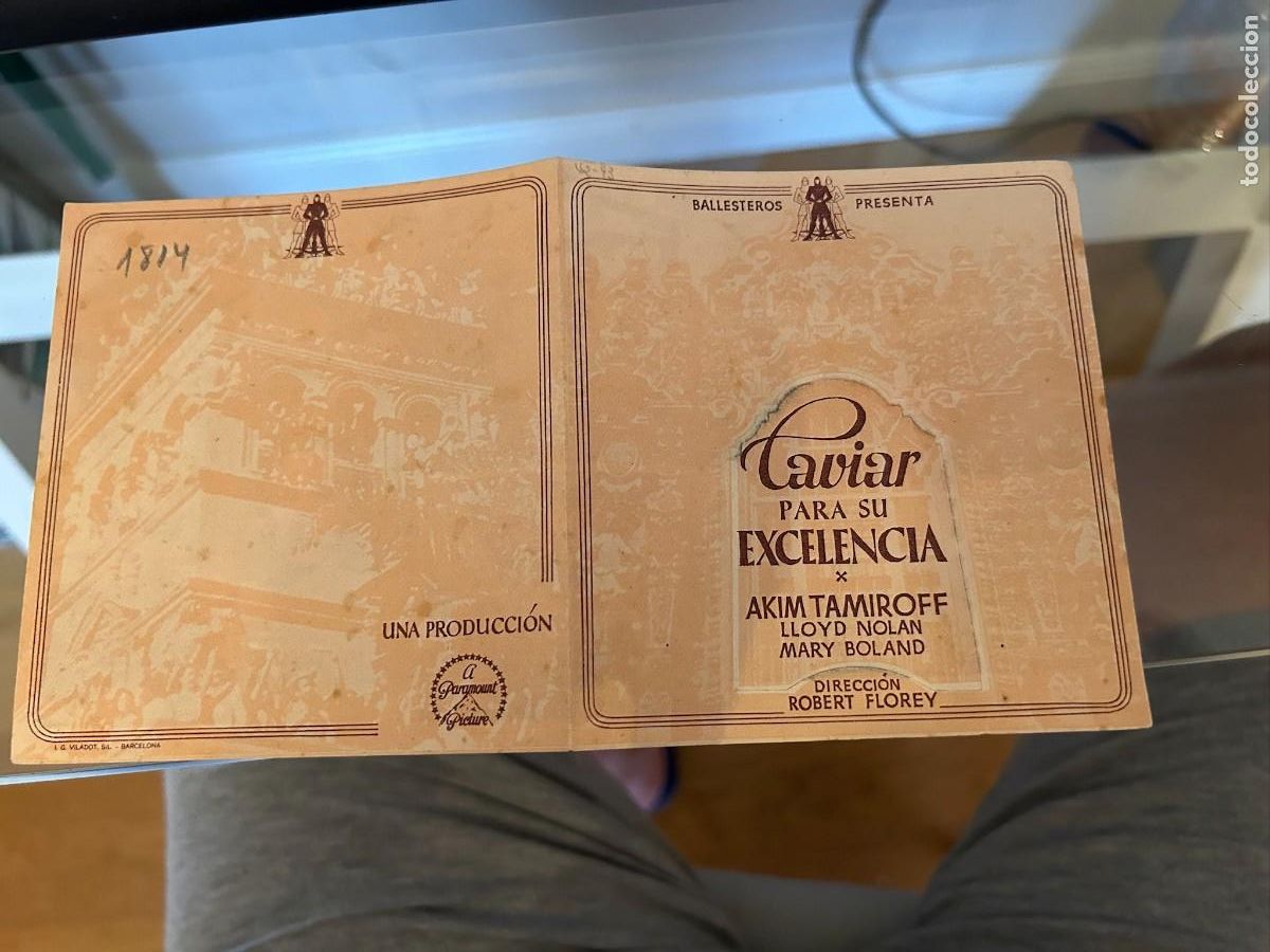 Cine: 1814 caviar para su excelencia sin publicidad buen estado