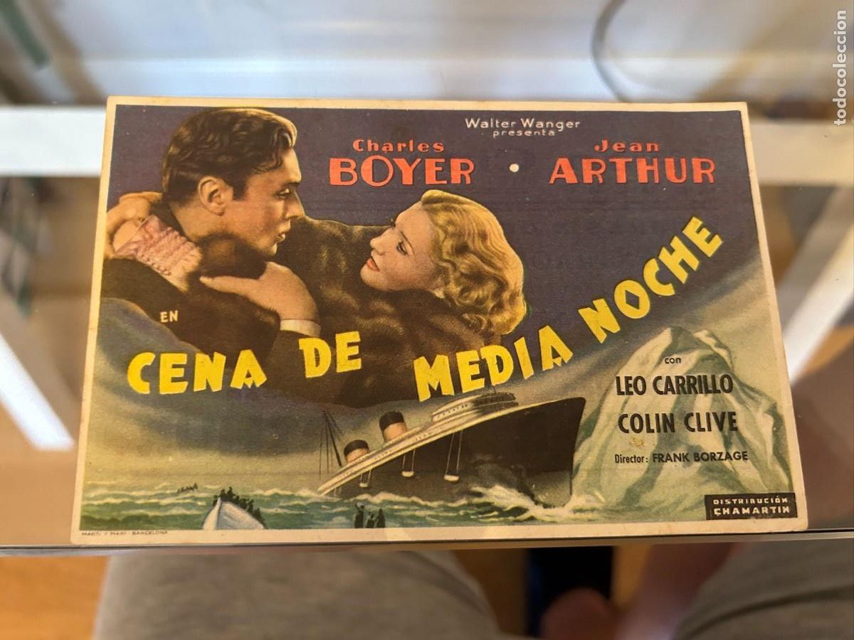 Cine: 1829 cena de media noche gran cine central cartagena con publicidad buen estado