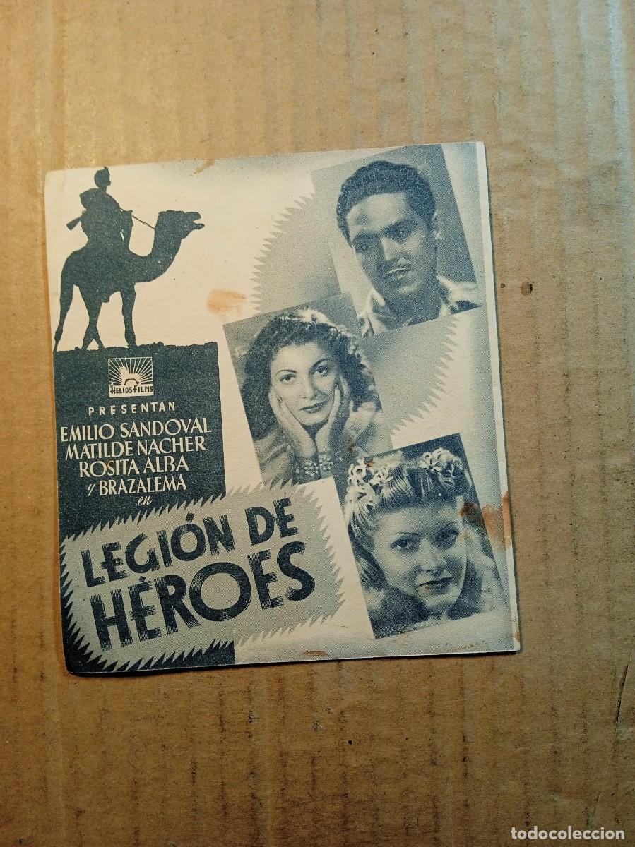 Cinema: FOLLETO DE MANO DOBLE DE LA PEL&Iacute;CULA LEGION DE HEROES