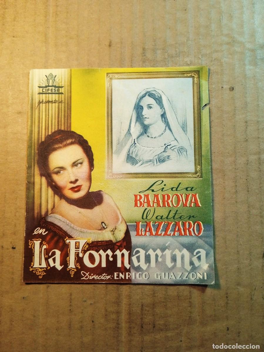 Cine: FOLLETO DE MANO DOBLE DE LA PEL&Iacute;CULA LA FORNARINA