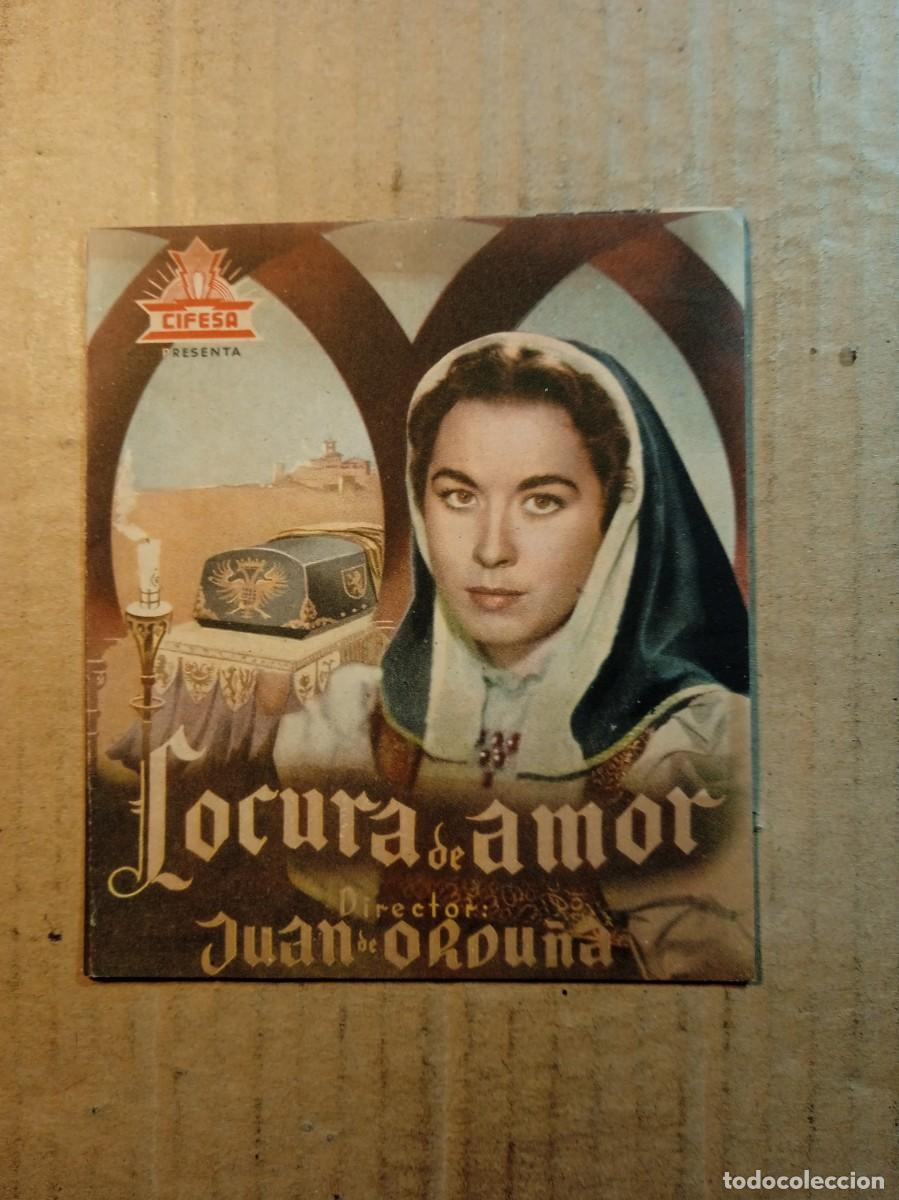 Cine: FOLLETO DE MANO DOBLE DE LA PEL&Iacute;CULA LOCURA DE AMOR