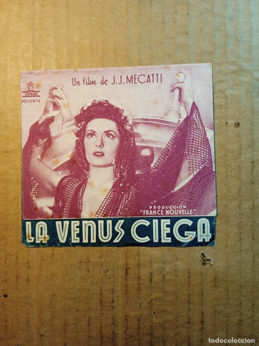 Cine: FOLLETO DE MANO DOBLE DE LA PEL&Iacute;CULA LA VENUS CIEGA