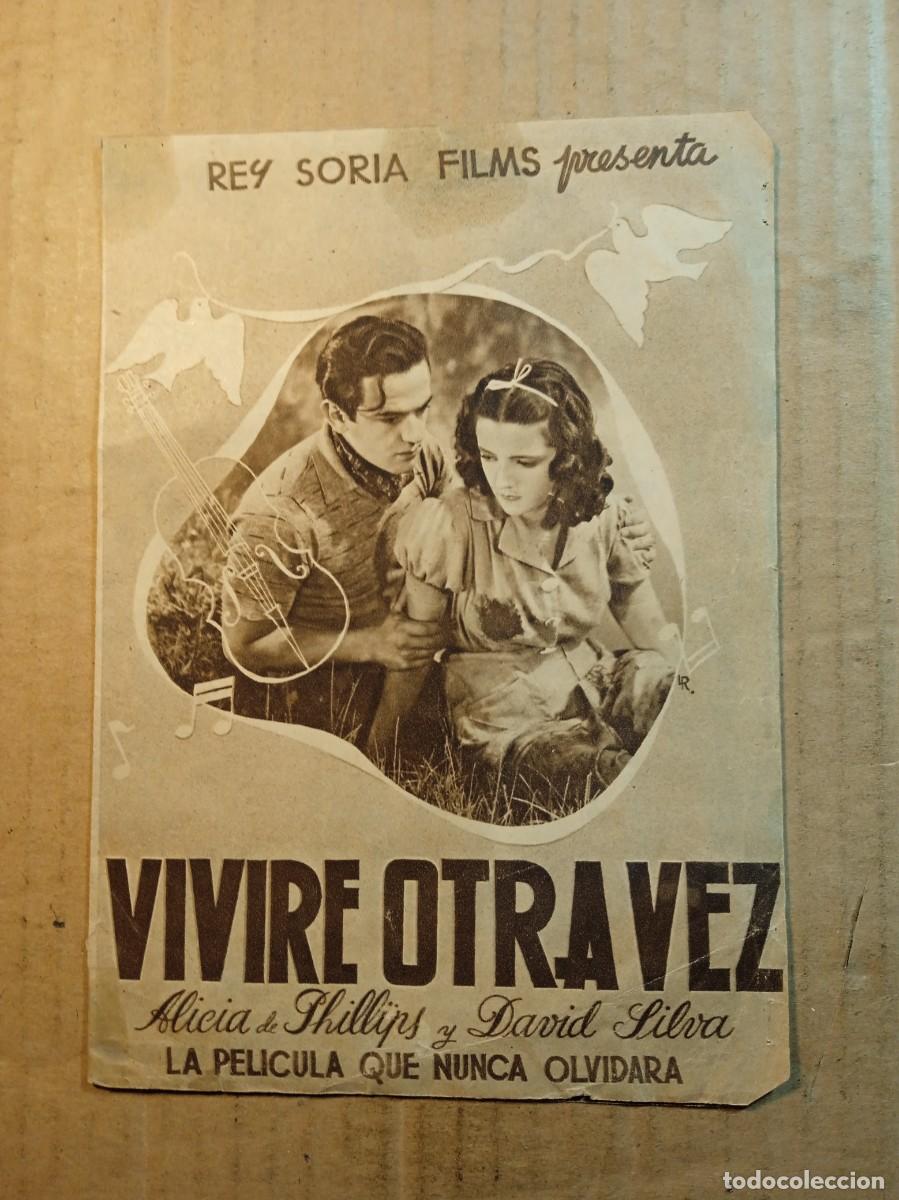 Cine: FOLLETO DE MANO DOBLE DE LA PEL&Iacute;CULA VIVIRE OTRA VEZ