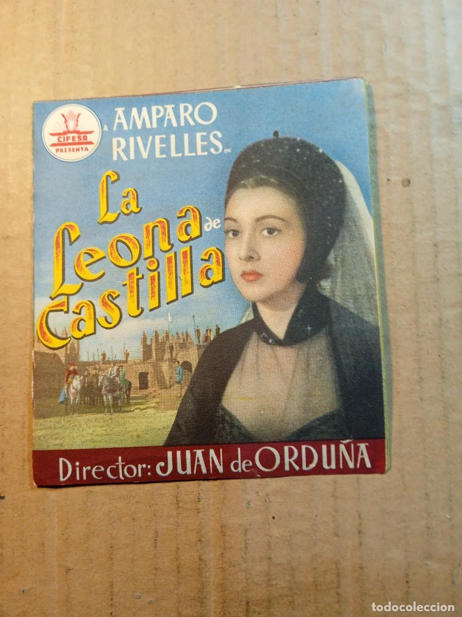 Cine: FOLLETO DE MANO DOBLE DE LA PEL&Iacute;CULA LA LEONA DE CASTILLA