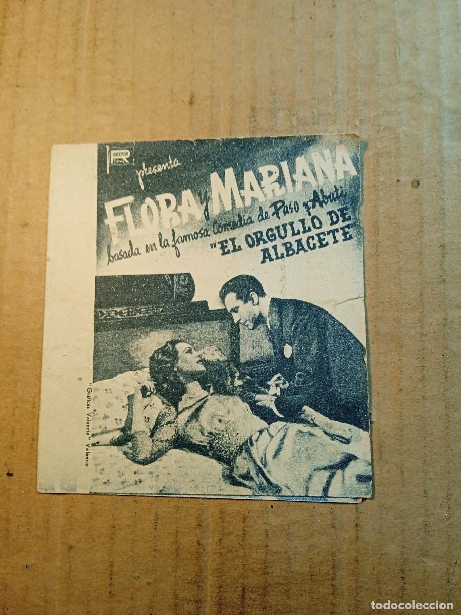 Cine: FOLLETO DE MANO DOBLE DE LA PEL&Iacute;CULA FLORA MARIA