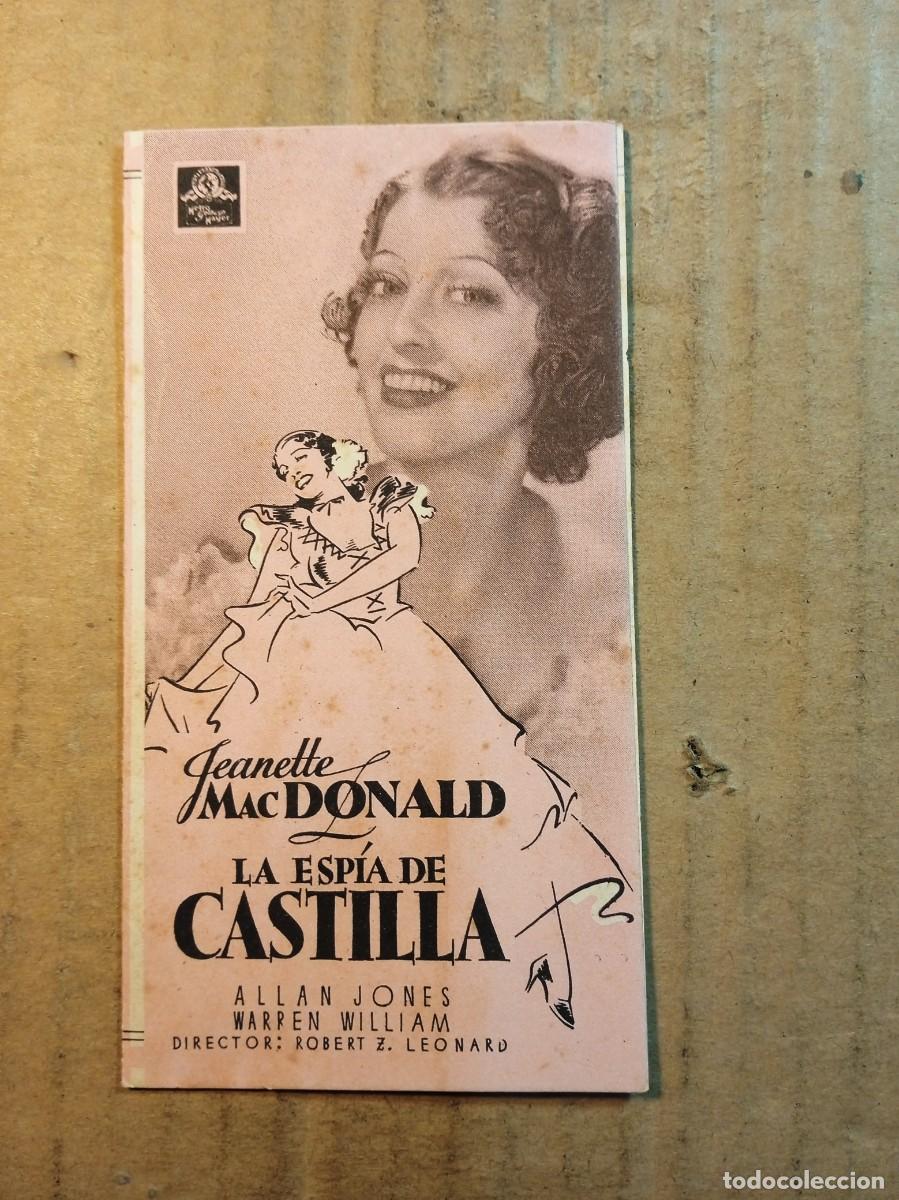  Foglietti di film di film antichi di cinema: FOLLETO DE MANO DOBLE DE LA PEL&Iacute;CULA LA ESP&Iacute;A DE CASTILLA