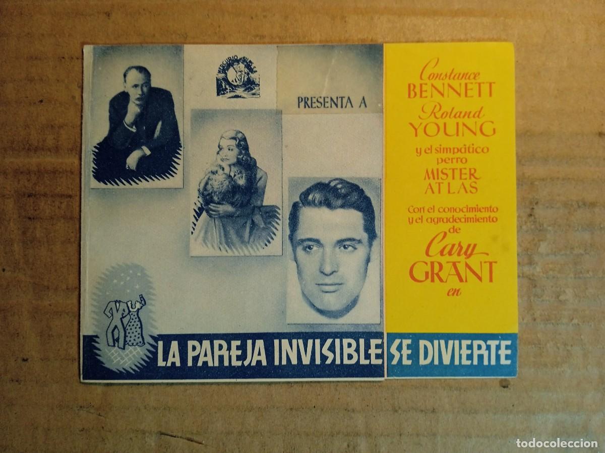  Foglietti di film di film antichi di cinema: FOLLETO DE MANO DOBLE DE LA PEL&Iacute;CULA LA PAREJA INVISIBLE SE DIVIERTE