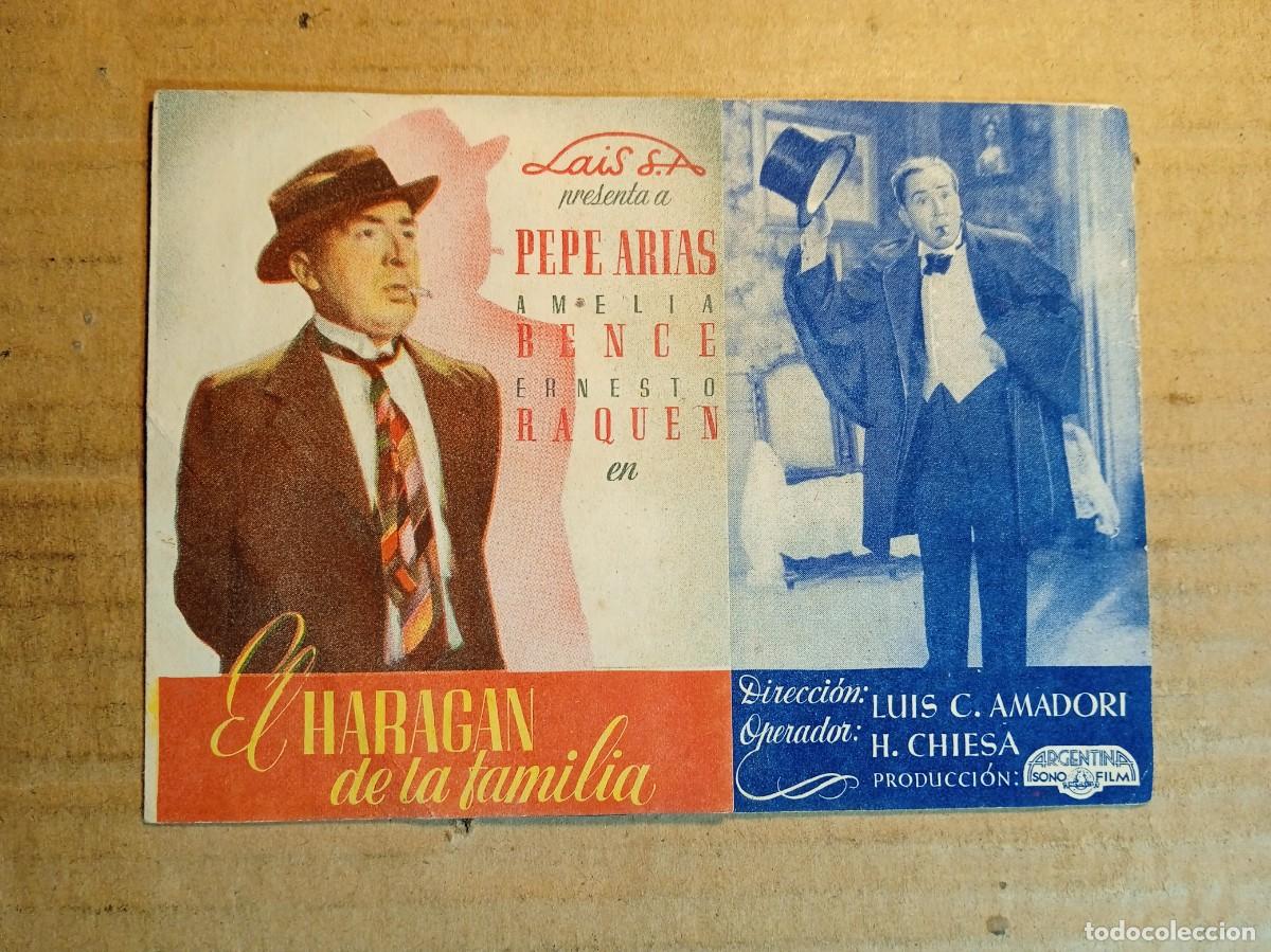  Flyers Publicitaires de films Anciens: FOLLETO DE MANO DOBLE DE LA PEL&Iacute;CULA EL HARAG&Aacute;N DE LA FAMILIA