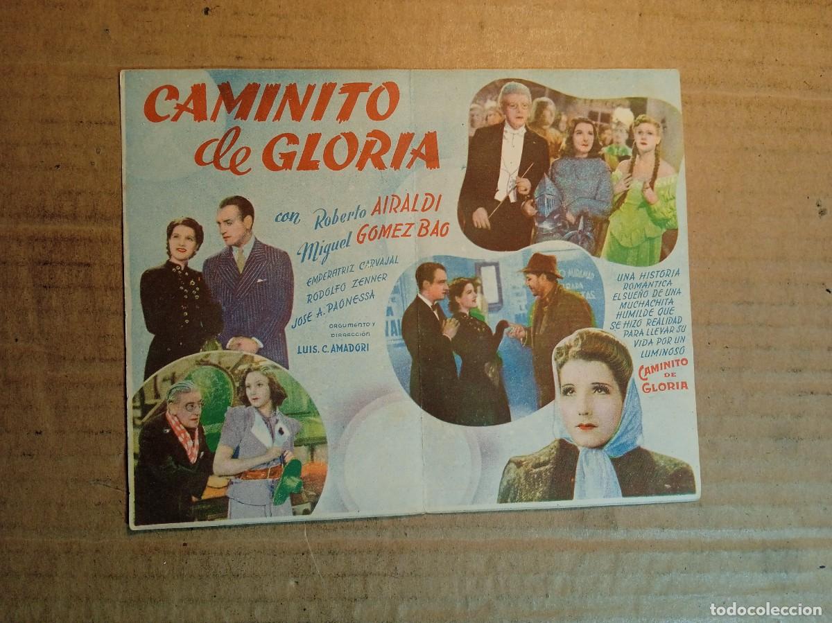 Cine: FOLLETO DE MANO DOBLE DE LA PEL&Iacute;CULA CAMINO DE GLORIA