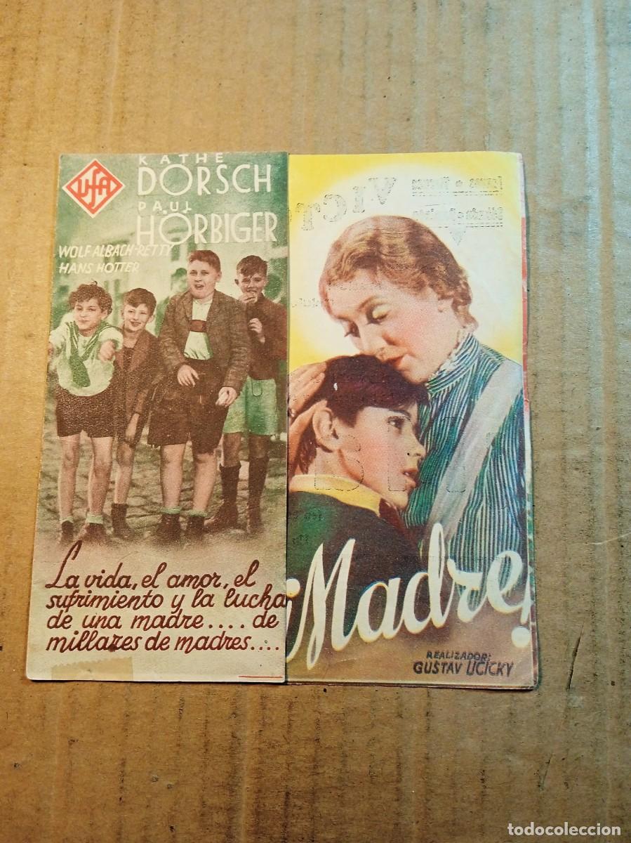 Cine: FOLLETO DE MANO DOBLE DE LA PEL&Iacute;CULA MADRE