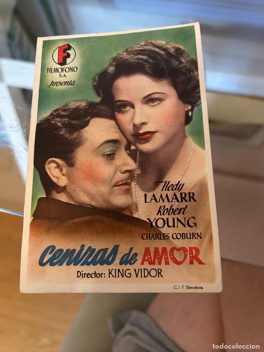 Cine: 1842 cenizas de amor cine odeon huesca con publicidad buen estado