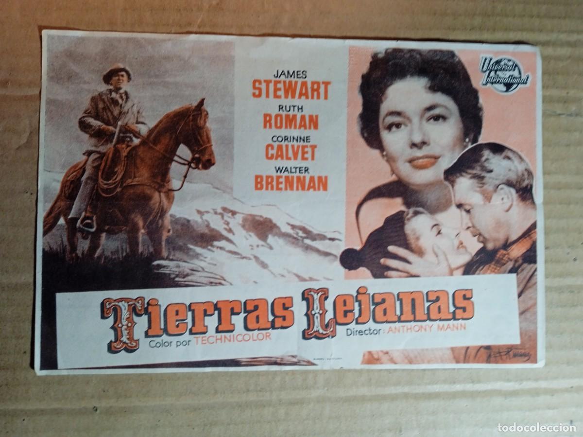 Cine: FOLLETO DE MANO GIGANTE DE LA PEL&Iacute;CULA TIERRAS LEJANAS