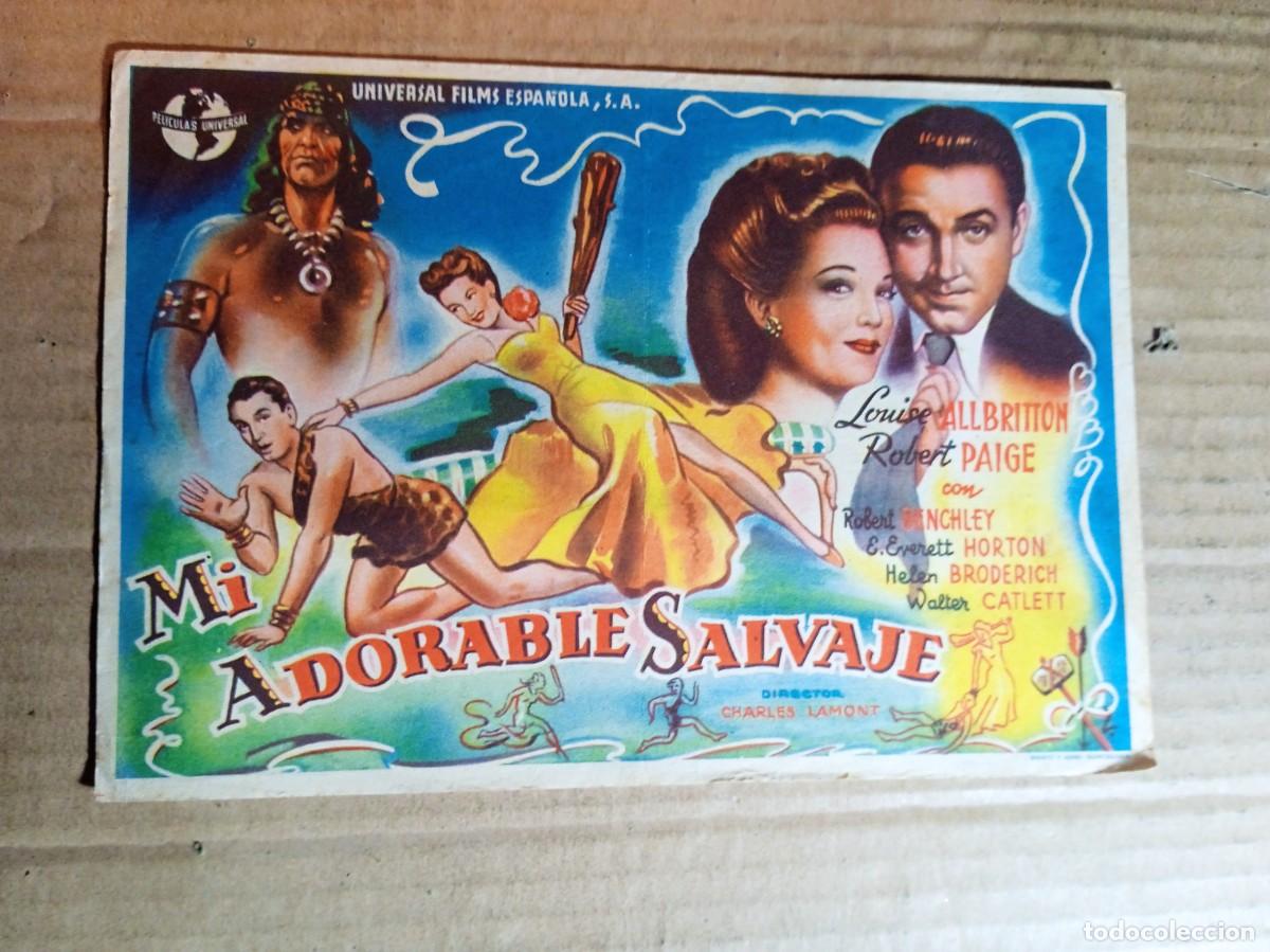 Cine: FOLLETO DE MANO GIGANTE DE LA PEL&Iacute;CULA MI ADORABLE SALVAJE