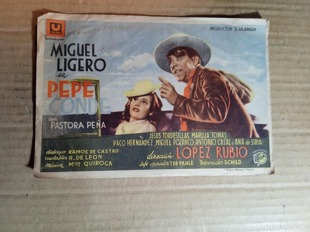 Cine: FOLLETO DE MANO GIGANTE DE LA PEL&Iacute;CULA PEPE