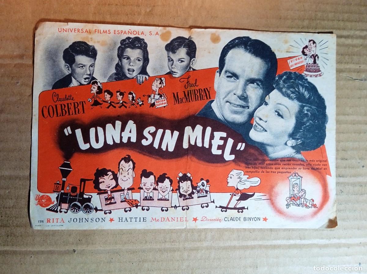 Cine: FOLLETO DE MANO GIGANTE DE LA PEL&Iacute;CULA LUNA SIN MIEL