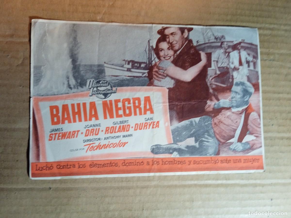 Cine: FOLLETO DE MANO GIGANTE DE LA PEL&Iacute;CULA BAHIA NEGRA