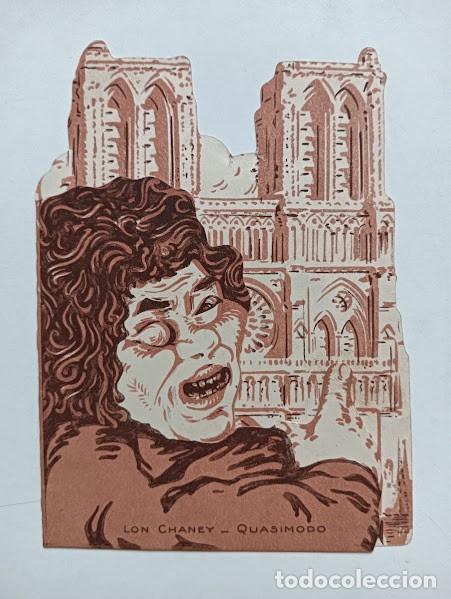 Cinema: EL JOROBADO NUESTRA SE&Ntilde;ORA DE PARIS PROGRAMA DOBLE TROQUELADO FRANCES UNIVERSAL LON CHANEY CINE MUDO