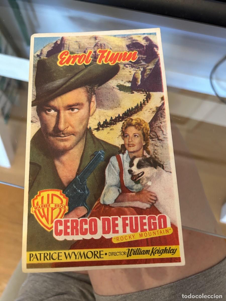 Cine: 1857 cerco de fuego teatro principal aranda con publicidad buen estado errol flynn