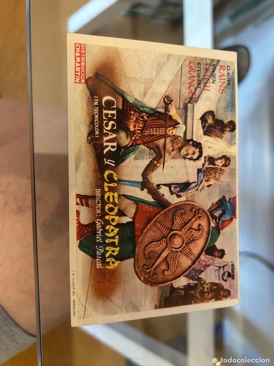 Cine: 1873 CESAR Y CLEOPATRA TEATRO PRINCIPE BARCELONA CON PUBLICIDAD BUEN ESTADO