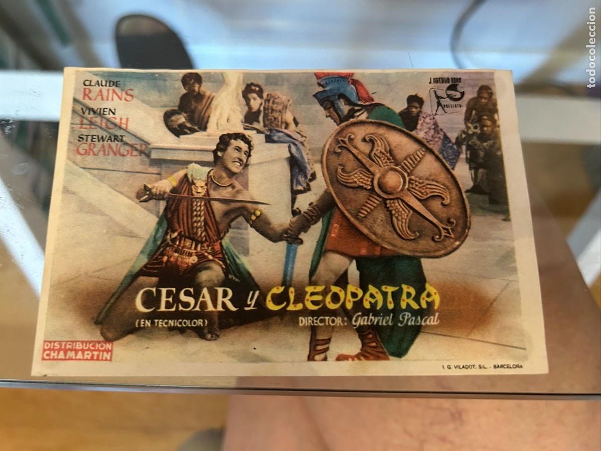 Cine: 1874 CESAR Y CLEOPATRA SIN PUBLICIDAD BUEN ESTADO