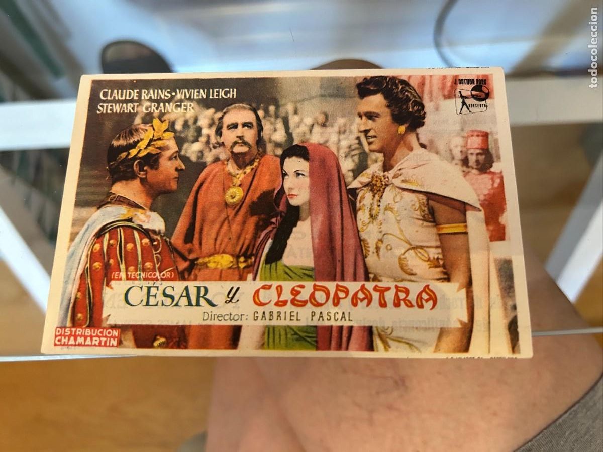 Cine: 1876 cesar y cleopatra cinema saboya castellon con publicidad buen estado