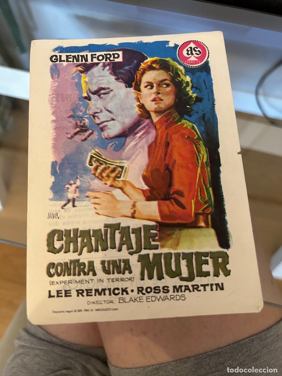 Cine: 1885 chantaje contra una mujer cine ideal alicante con publicidad buen estado
