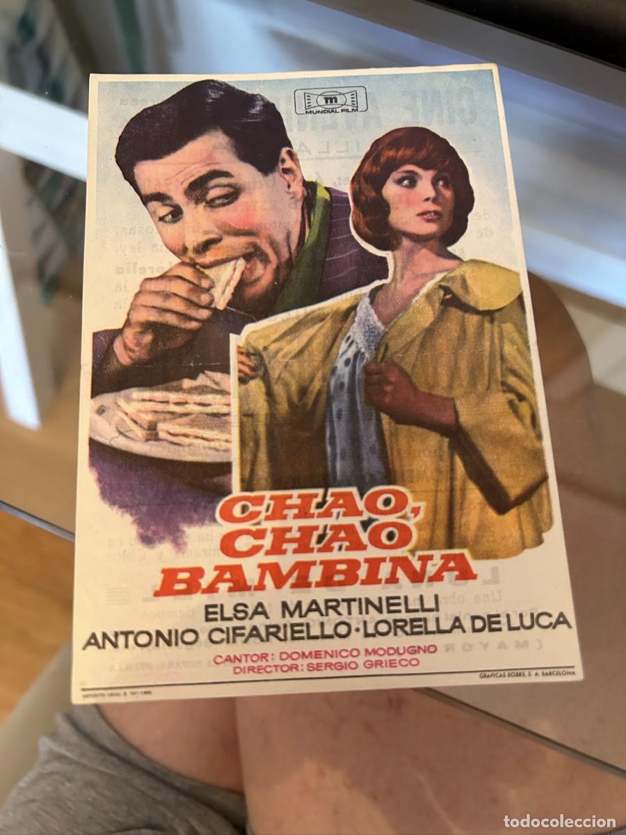 Cine: 1887 chao, chao bambina cine avenida melilla con publicidad buen estado