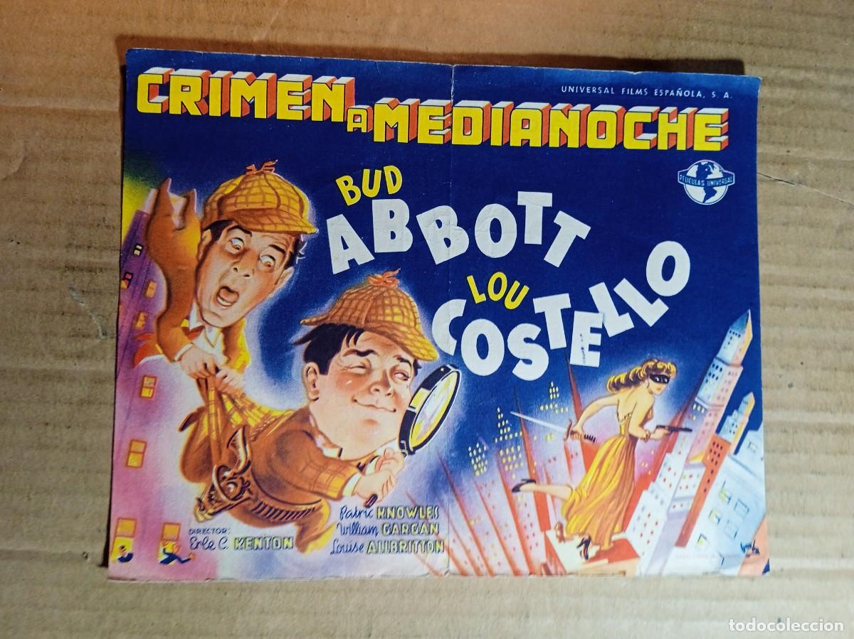 Kino: FOLLETO DE MANO GIGANTE DE LA PEL&Iacute;CULA CRIMEN A MEDIANOCHE