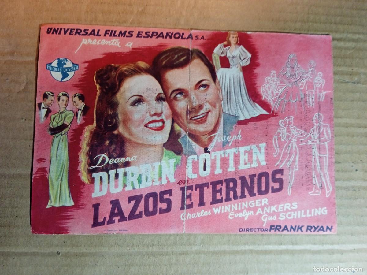 Cine: FOLLETO DE MANO GIGANTE DE LA PEL&Iacute;CULA LAZOS ETERNOS