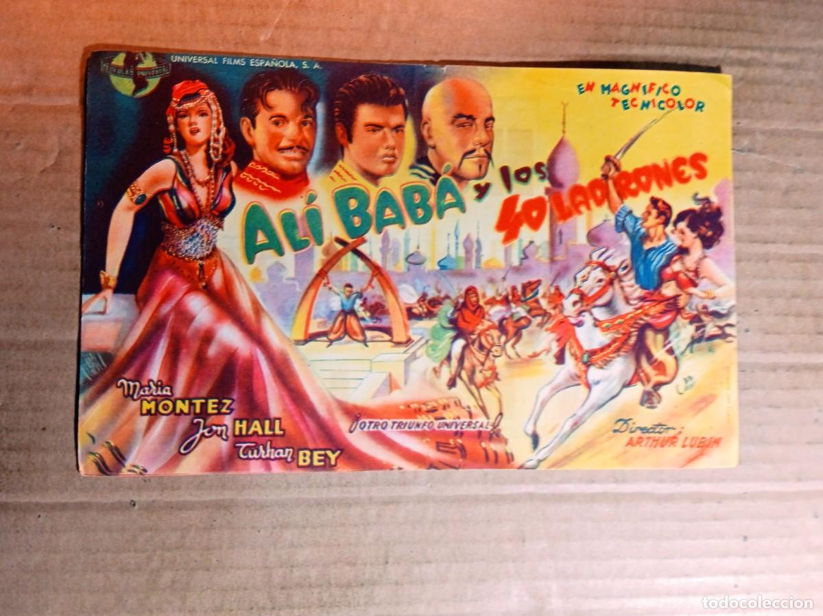 Kino: FOLLETO DE MANO GIGANTE DE LA PEL&Iacute;CULA ALI BABA Y LOS 40 LADRONES