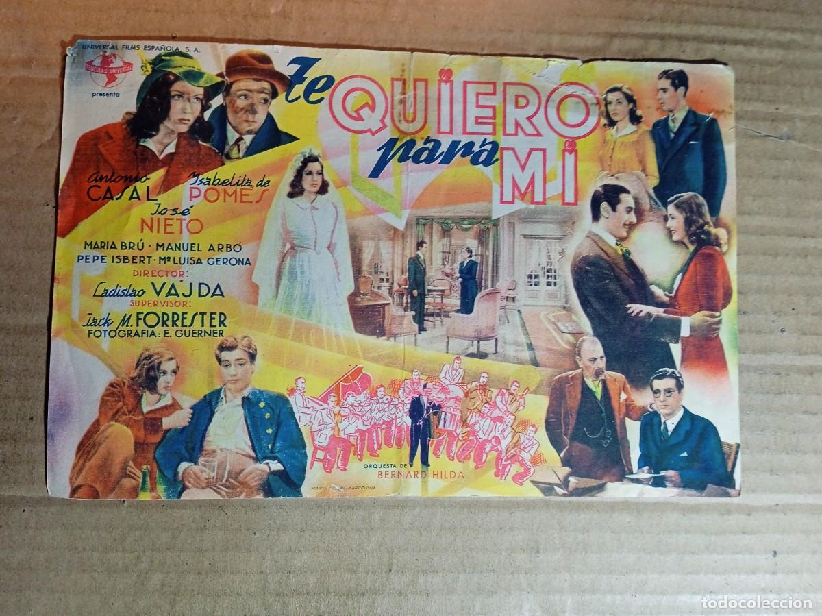 Kino: FOLLETO DE MANO GIGANTE DE LA PEL&Iacute;CULA TE QUIERO PARA MI