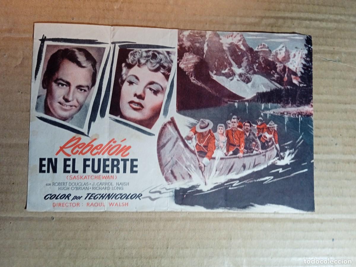  Flyers Publicitaires de films Anciens: FOLLETO DE MANO GIGANTE DE LA PEL&Iacute;CULA REBELI&Oacute;N EN EL FUERTE