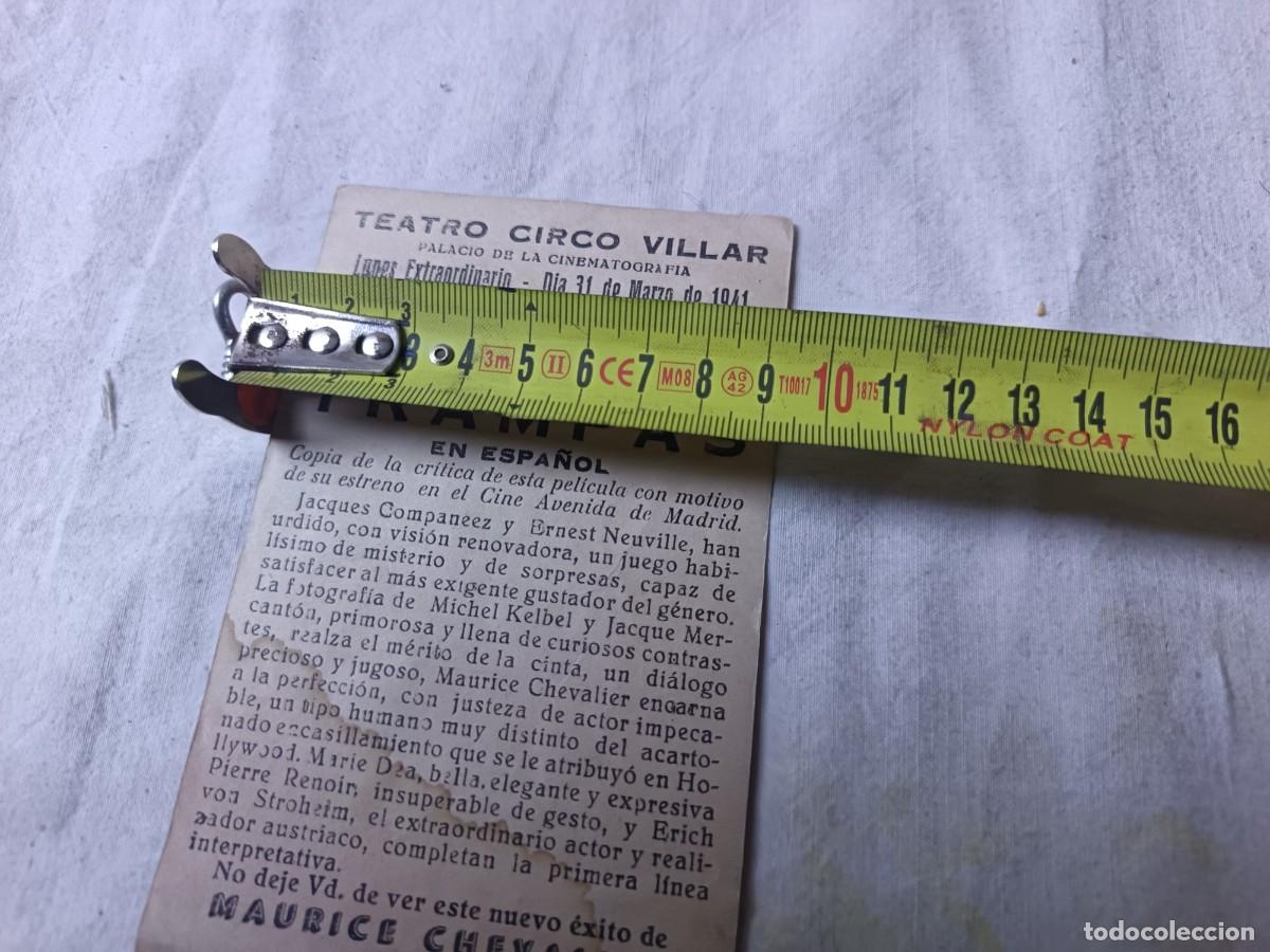 Cine: Folleto de Mano de Cine, Trampas - Foto 4