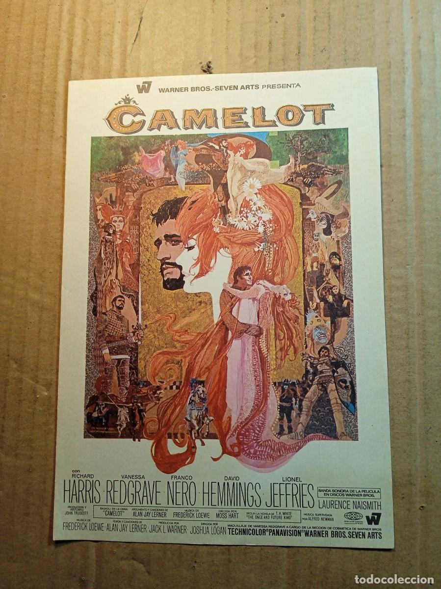  Foglietti di film di film antichi di cinema: FOLLETO DE MANO GIGANTE DE LA PEL&Iacute;CULA CAMELOT